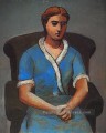 Femme dans un fauteuil Olga 1922 Cubisme